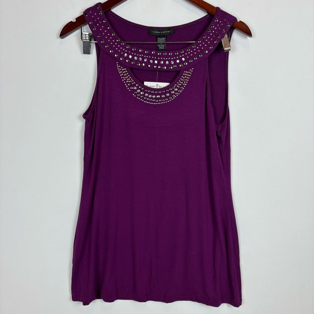 NWT cable & gauge Sleeveless Tank Top Blouse with Keyhole Design